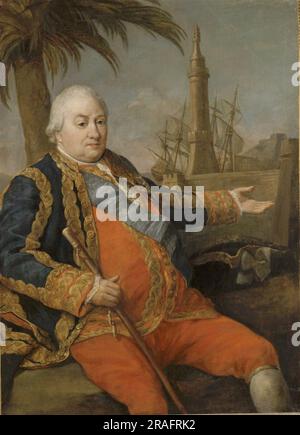 Porträt von Pierre André De Suffren De Saint Tropez 1785 von Pompeo Batoni Stockfoto