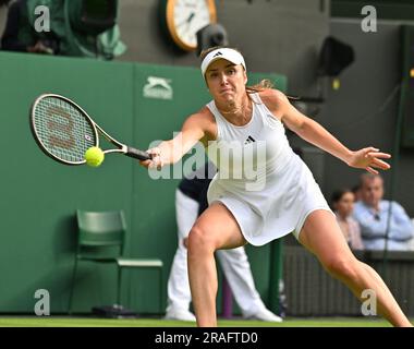 London, Gbr. 03. Juli 2023. London Wimbledon Championships Day 1 03//07/2023 Elina Svitolina (UKR) gewinnt die erste Runde des Spiels: Roger Parker/Alamy Live News Stockfoto