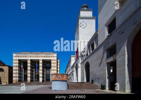 Postgebäude, Piazza della Vittoria, Brescia, Lombardei, Italien Stockfoto