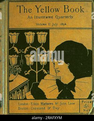 Das Cover des Gelben Buches 1894 von Aubrey Beardsley Stockfoto