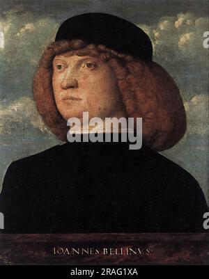 Porträt eines jungen Mannes 1500 von Giovanni Bellini Stockfoto