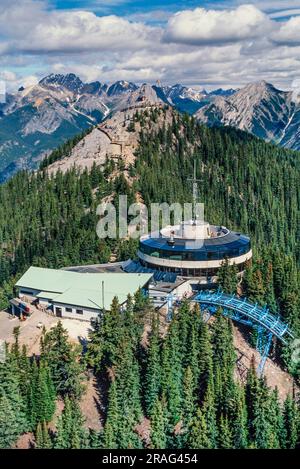 Luftaufnahme von Banff, Alberta, Kanada Stockfoto