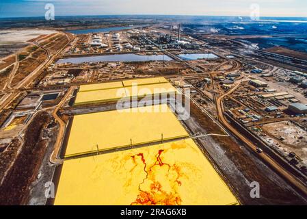 Luftaufnahme von Alberta Tar Sands, Alberta, Kanada Stockfoto