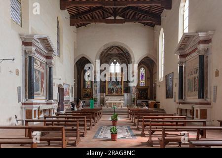 Kirche Sant'Agostino, San Gimignano, Siena, Toskana, Italien Stockfoto