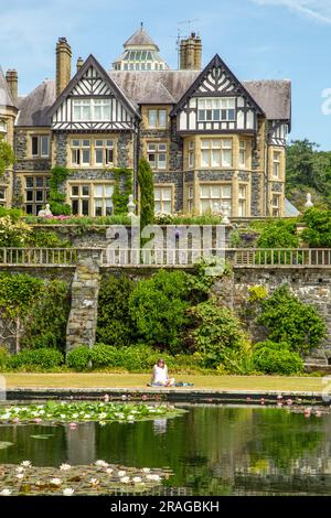 Das National Trust Bodnant Gardens in der Nähe von Conway North Wales Stockfoto