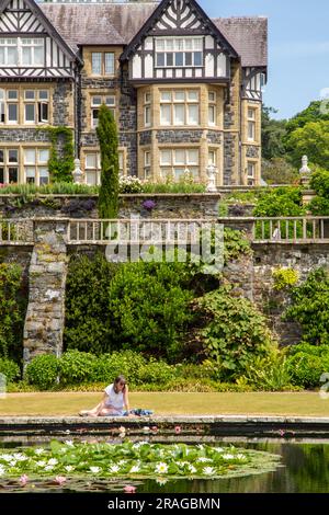 Das National Trust Bodnant Gardens in der Nähe von Conway North Wales Stockfoto