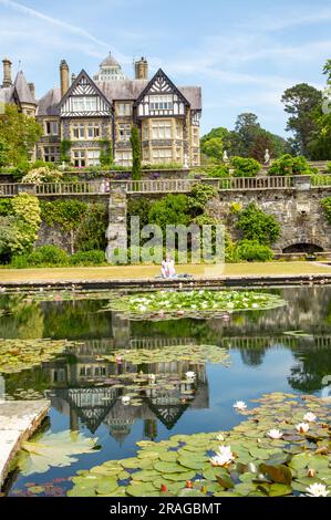 Das National Trust Bodnant Gardens in der Nähe von Conway North Wales Stockfoto