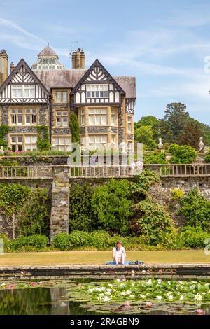 Das National Trust Bodnant Gardens in der Nähe von Conway North Wales Stockfoto