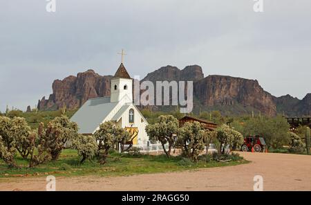 Im Superstition Mountain Museum - Arizona Stockfoto