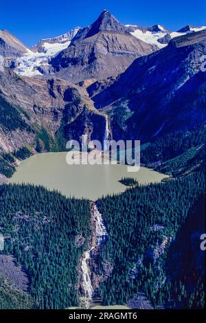 Luftaufnahme des Cummins Lakes Provincial Park, Rocky Mountains, BC, Kanada Stockfoto