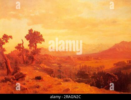 Wind River Country 1860 von Albert Bierstadt Stockfoto