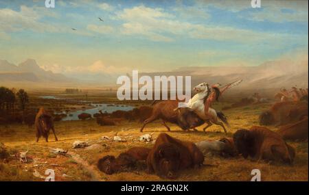 The Last of the Buffalo c.1888; USA von Albert Bierstadt Stockfoto