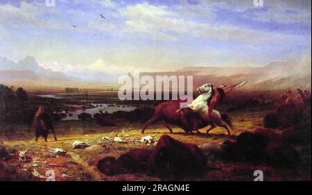 The Last of the Buffalo 1888 von Albert Bierstadt Stockfoto