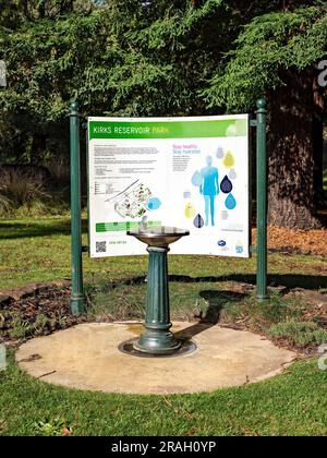 Ballarat Australia / Kirks Reservoir Park ist eine wunderschöne Lage. Das Reservoir liefert Trinkwasser für Balllarat und Umgebung. Es gibt auch f Stockfoto