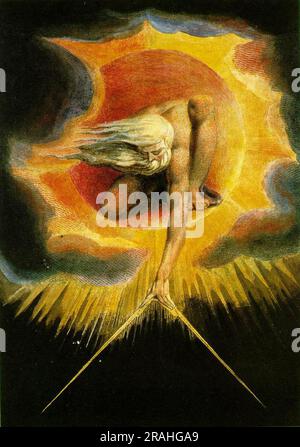 Der Alte der Tage 1794 von William Blake Stockfoto