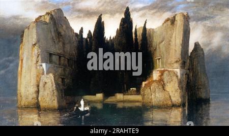 Die Insel der Toten 1883 von Arnold Böcklin Stockfoto