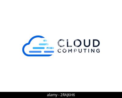 Vorlage für das Vektordesign des Cloud-Logos. Stock Vektor