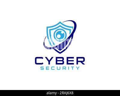 Sicherheitslogo für Ihr Unternehmen, Shield-Logo für Sicherheitsdaten. Stock Vektor