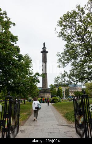 Das Melville Monument am St Andrews Square, Edinburgh, Schottland, Großbritannien. Stockfoto