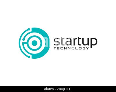 Logo mit C-Vektorlinie. Symbol für Kreatives Minimalismus-Logo Stock Vektor