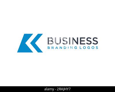 Elemente der Designvorlage für das Symbol mit dem Buchstaben „K“. Stock Vektor