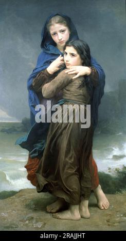 Weit weg von Zuhause 1874 von William-Adolphe Bouguereau Stockfoto