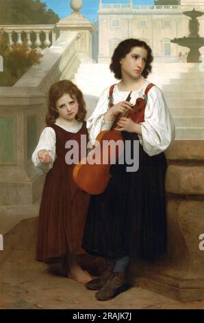 Weit weg von Zuhause 1867 von William-Adolphe Bouguereau Stockfoto