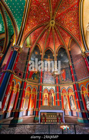 Kapelle des Heiligen Herzens. Gotische Kathedrale unserer Lieben Frau von Bayonne. Frankreich. Stockfoto