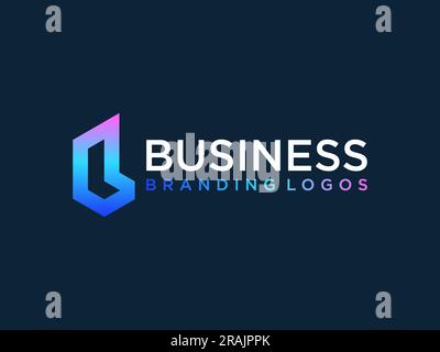 Monogramm L Logo Hipster, isometrische Form LL-Emblem 3D Parallele dünne Linie, lineare Initialen Typografie Design Stock Vektor