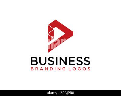 Logo-Symbol mit Buchstabe P Designvorlage Elemente Vektorzeichen. Stock Vektor