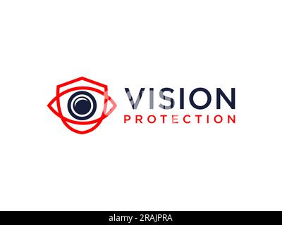 Eye Vision Logo Designsymbol. Stock Vektor