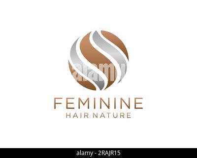 Abstrakter Hair Wave Logo-Buchstabe S isoliert auf weißem Hintergrund. Designvorlage Für Flat Vector-Logos. Stock Vektor