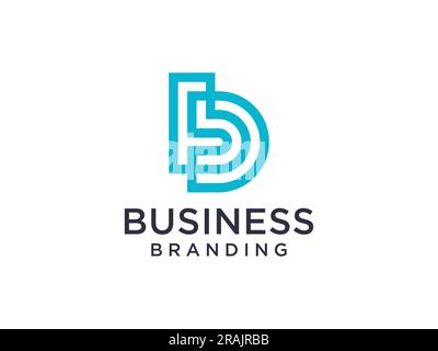 Vektor mit Buchstabe B Logo, Buchstabe B Unternehmenslogo, Buchstabe B Logo Unternehmen. Stock Vektor