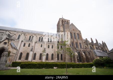 Abtei der Heiligen Dreifaltigkeit in Fécamp Stockfoto