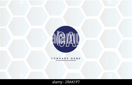 CA, AC Monogramm mit abstrakten Buchstaben und Logo Stock Vektor