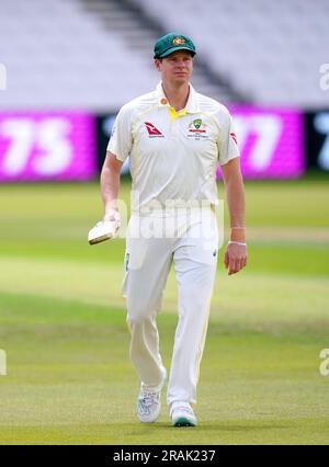 Australischer Steve Smith während einer Nets-Sitzung in Headingley, Leeds. Bilddatum: Dienstag, 4. Juli 2023. Stockfoto