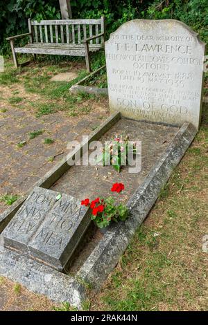 Das Grab von T.E. Lawrence, alias. Lawrence aus Arabien in Moreton, Dorest, Großbritannien Stockfoto