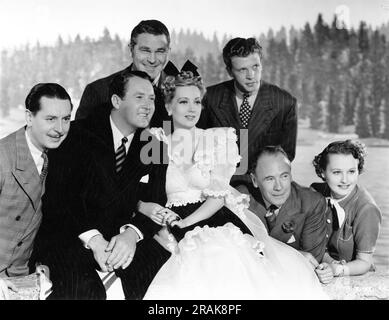 REGINALD GARDINER IAN HUNTER GUINN „BIG BOY“ WILLIAMS ANN SOTHERN DAN DAILEY ROLAND YOUNG und LYNNE CARVER in DULCY 1940 Regisseur S. SYLVAN SIMON nach dem Stück von George S. Kaufman und Marc Connelly Kleider Gilbert Adrian Produzent Edgar Selwyn Metro Goldwyn Mayer (MGM) Stockfoto