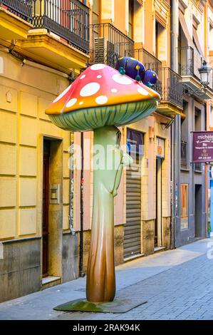 Pilzstraße, Alicante, Spanien Stockfoto