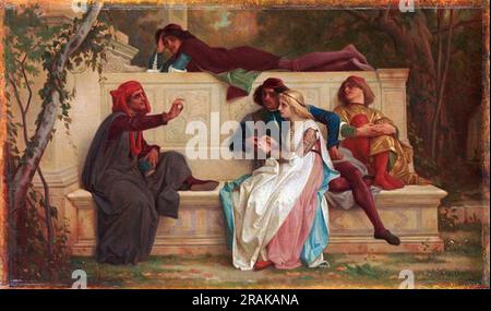 Florentiner Dichter 1861 von Alexandre Cabanel Stockfoto