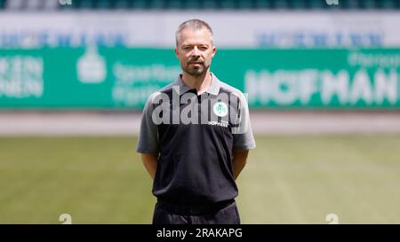 04. Juli 2023, Bayern, Fürth: Physiotherapeut Christoph Porzelt (SpVgg Greuther Fürth) 04.07.2023, Fürth, Sportpark Ronhof, Thomas Sommer Foto: Heiko Becker/dpa Stockfoto