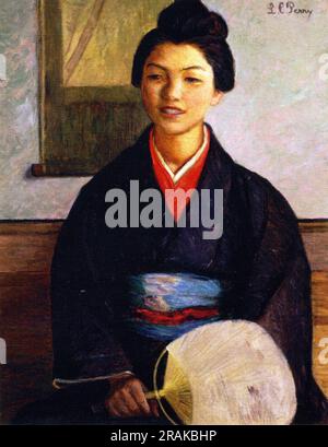 Japanese Girl 1899 von Lilla Cabot Perry Stockfoto