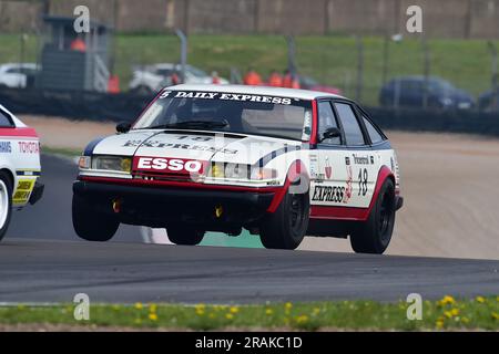 Riorden Welby, Jack Moody, Rover SD1, HRDC „Gerry Marshall“ Trophy Series, über 30 Fahrzeuge auf dem Spielfeld für ein 45-minütiges Rennen mit zwei Fahrern Stockfoto