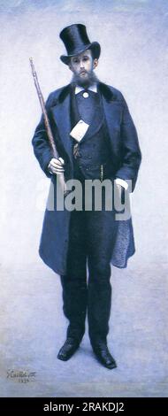 Porträt von Paul Hugot 1878 von Gustave Caillebotte Stockfoto