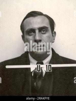 EDWARD TELLER (1908-2003) Ungarisch-amerikanischer Theoretischer Physiker auf seinem Ausweis für Los Alamos Stockfoto