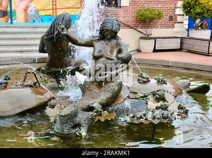 Brunnen Andrea von Ruth Asawa aus dem Jahr 1968 am Ghirardelli Square San Francisco California USA Stockfoto