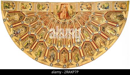 Die liturgischen Gewänder des Ordens des Goldenen Vlies - der Kasten der Jungfrau Maria 1442 von Robert Campin Stockfoto