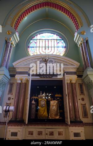 Jüdisches Museum, Manchester, Innenausstattung Stockfoto