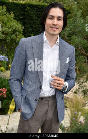 3. Juli 2023 East Molesey, Surrey, Großbritannien. Jamie Cho beim Hampton Court Palace Garden Festival 2023. Sue Andrews/Alamy. Stockfoto