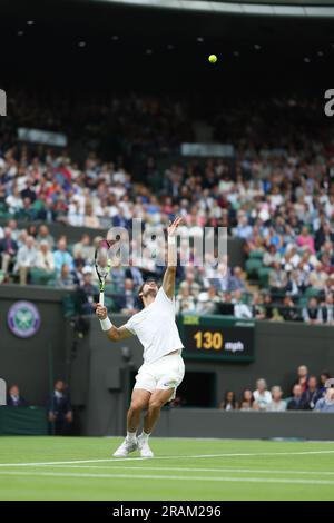 Wimbledon, Royaume Uni. 04. Juli 2023. Während der Wimbledon Championships 2023 am 3. Juli 2023 im All England Lawn Tennis & Croquet Club in Wimbledon, England - Photo Antoine Couvercelle/DPPI Credit: DPPI Media/Alamy Live News Stockfoto